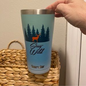 Tervis travel mug.  Stay Wild. No lid